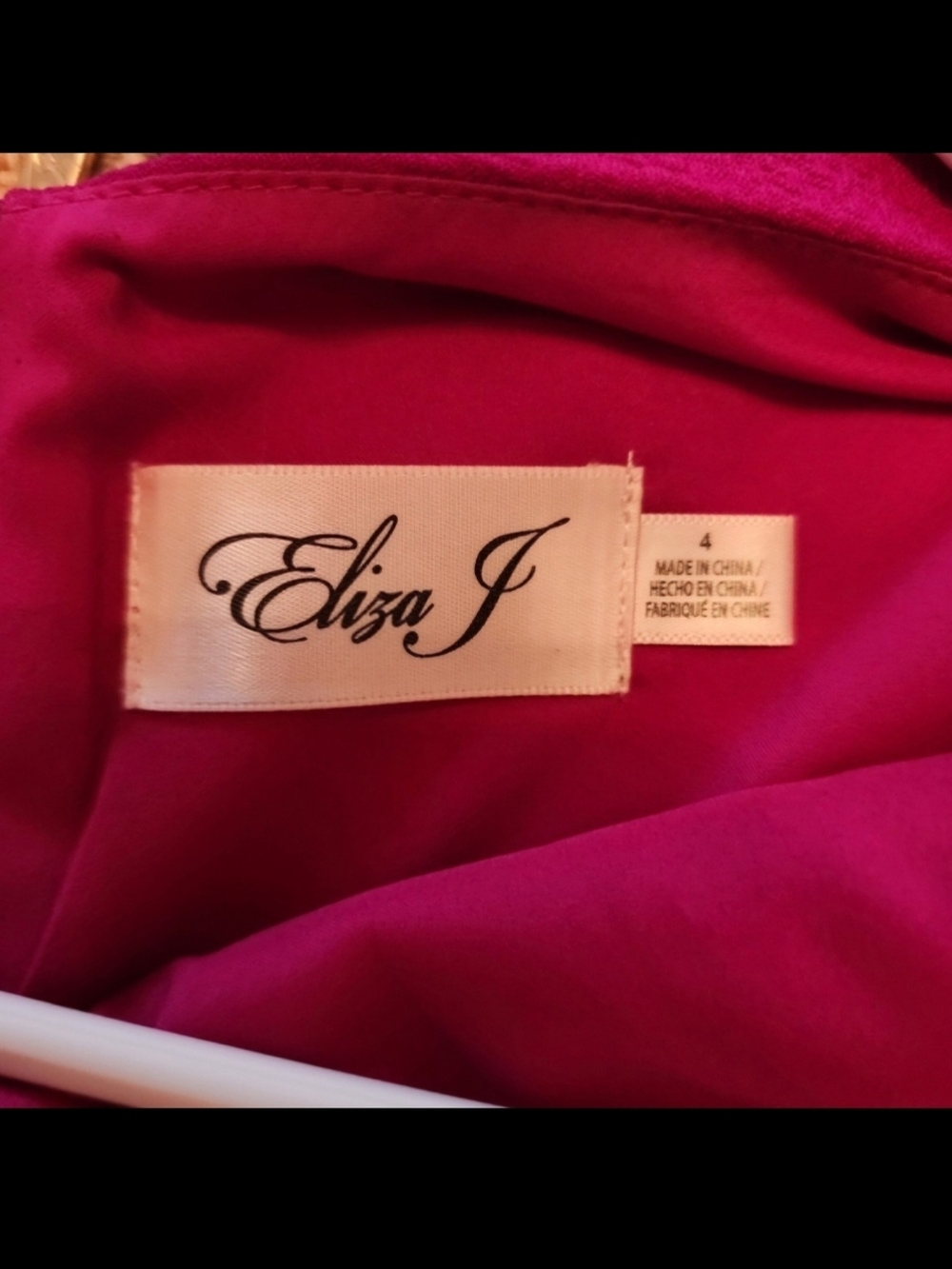 Eliza J Fuchsia Layered Fit-and-Flare Dress - Picture 6 of 12